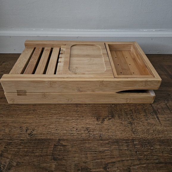 Bamboo Bathtub Caddy Tray - Picture 3 of 11
